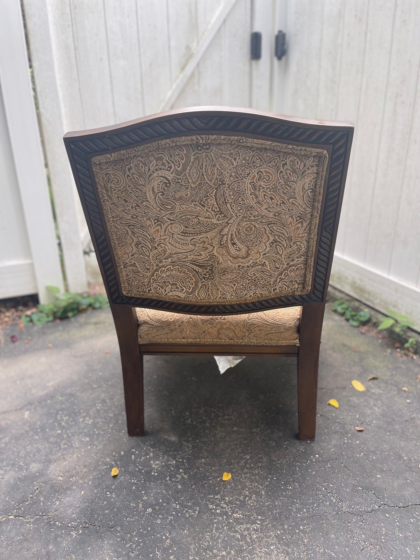 Customizable Vintage Regency-Style Accent Chair