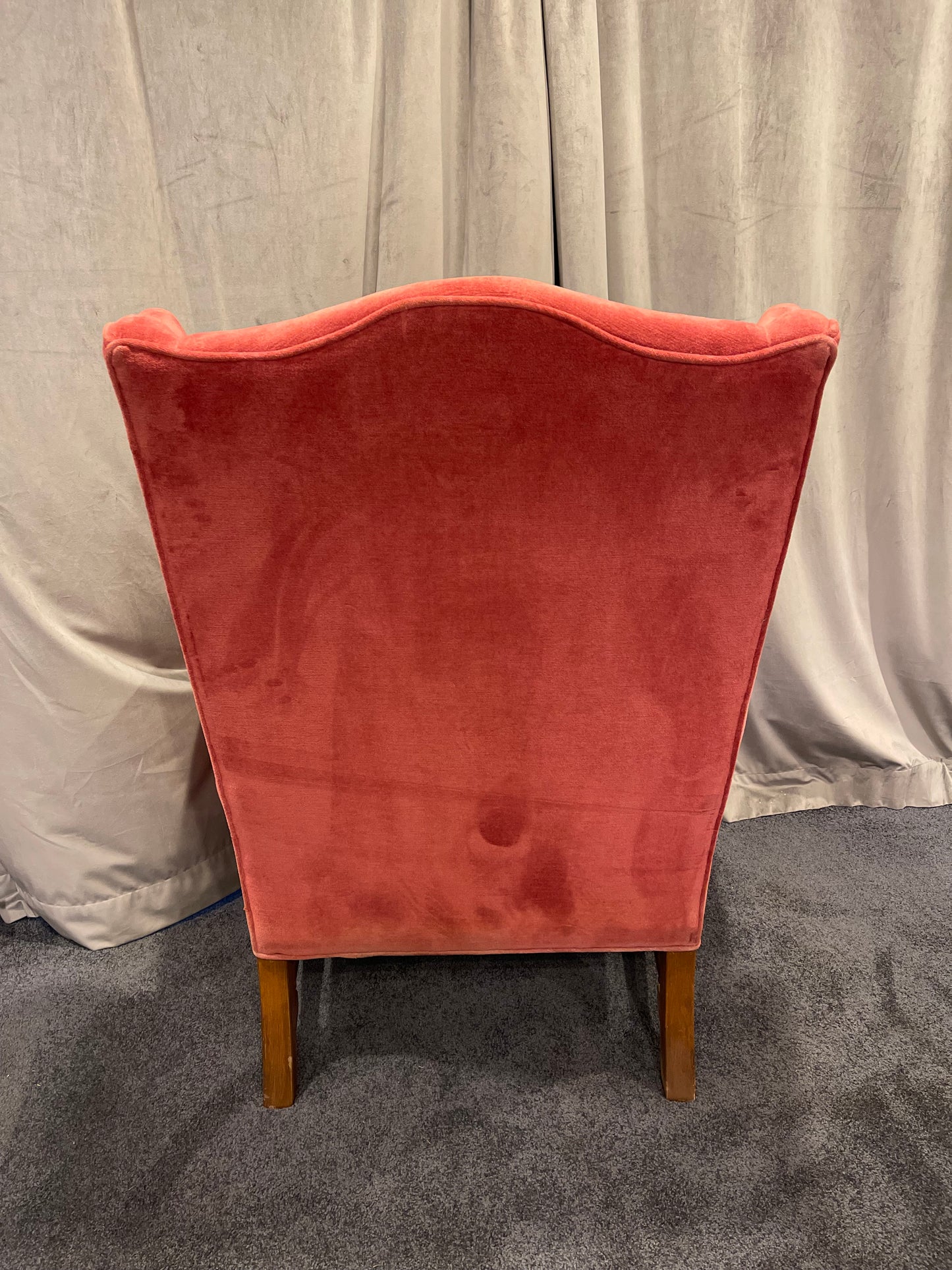 Customizable Queen Anne Wingback Armchair