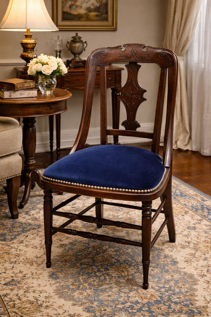 Customizable American Empire Mahogany Side Chair