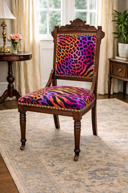 Customizable Antique Victorian Eastlake Parlor Chair