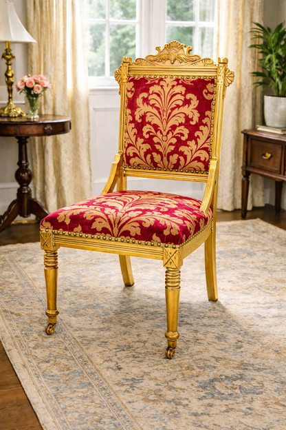 Customizable Antique Victorian Eastlake Parlor Chair