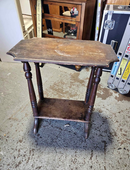 Customizable Victorian Spindle Leg Parlor Table