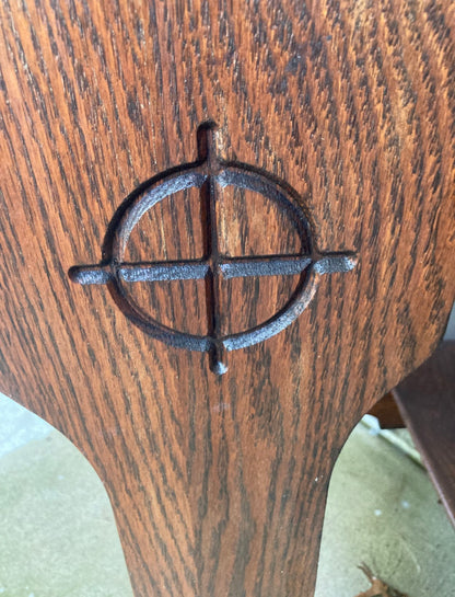 Customizable Vintage Oak Prie Dieu (Prayer Kneeler)