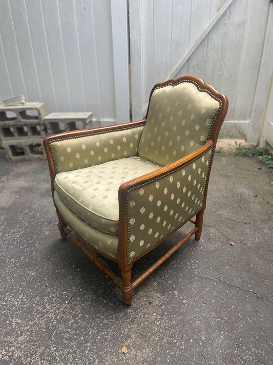 Customizable Louis XVI Style Bergère Armchair