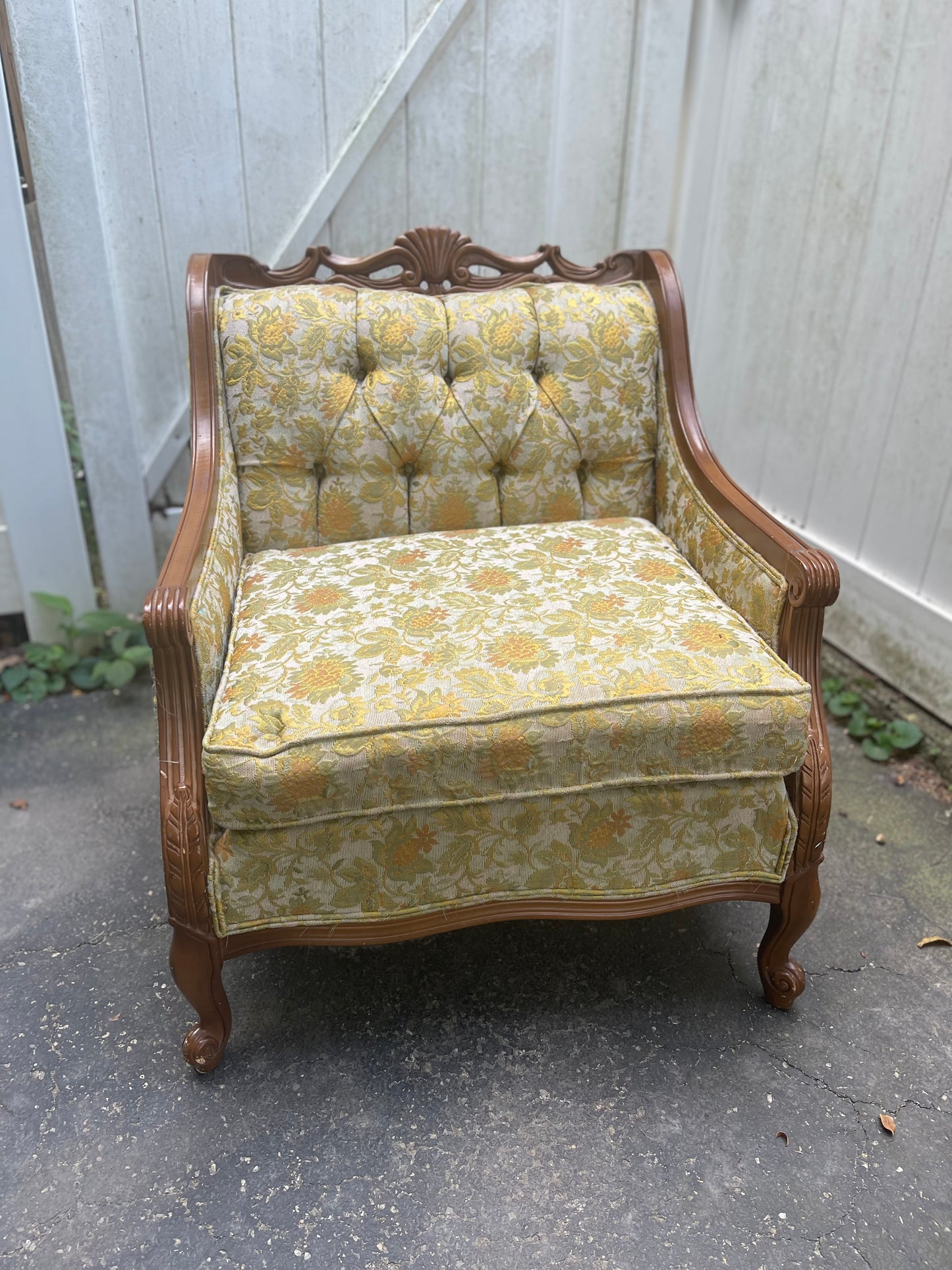 Customizable Louis XVI Style Bergère Armchair