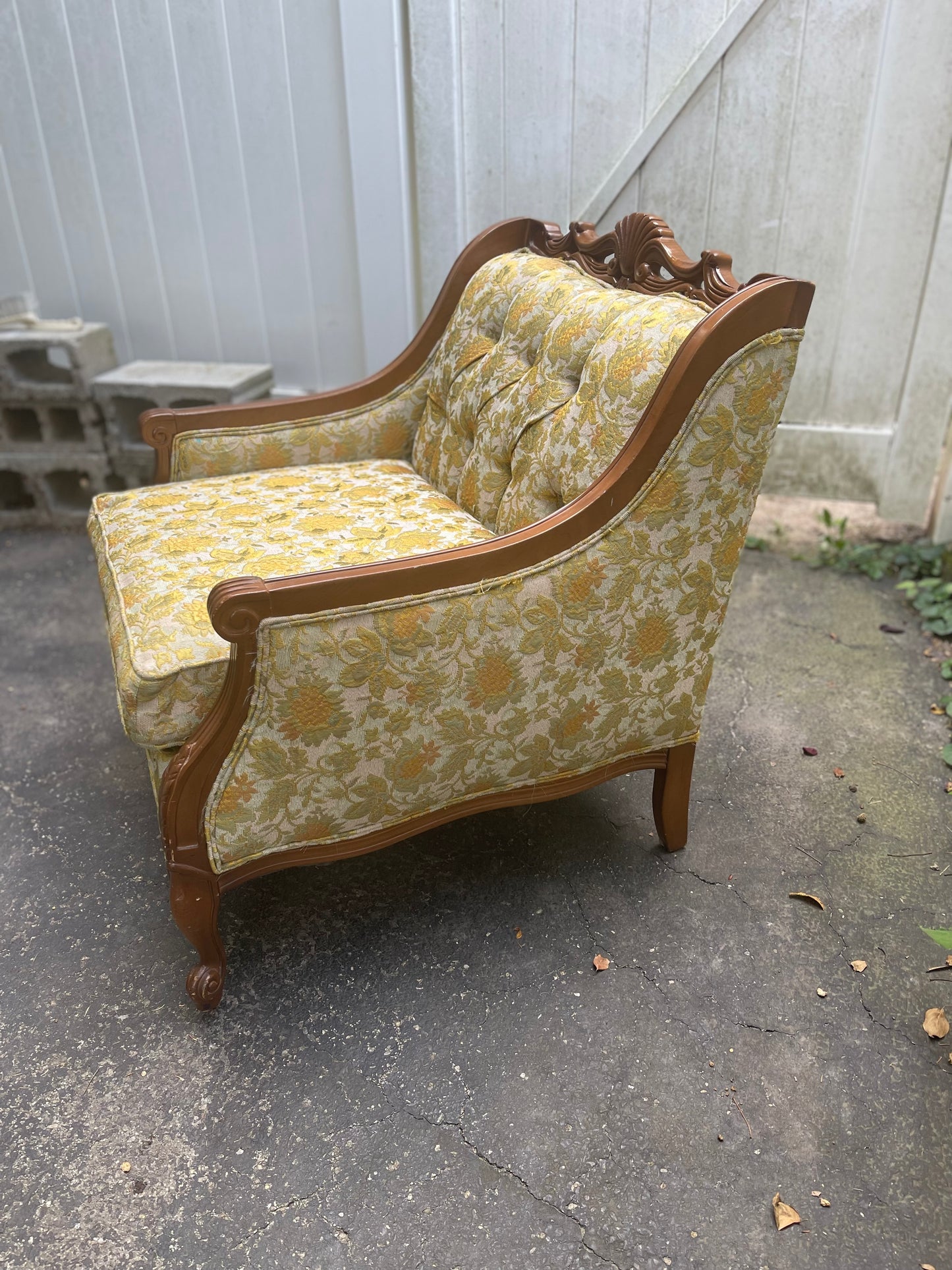 Customizable Louis XVI Style Bergère Armchair