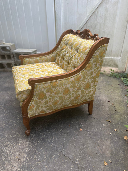 Customizable Louis XVI Style Bergère Armchair