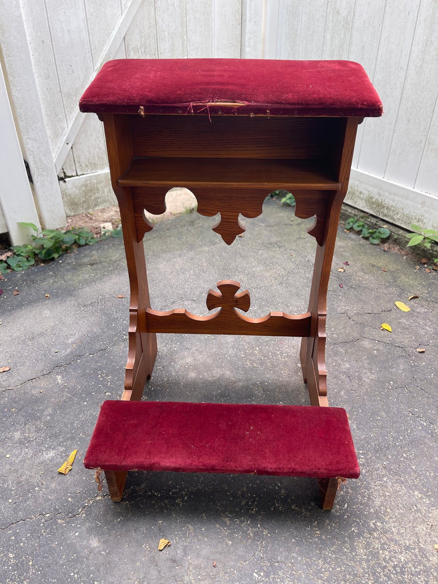 Customizable Antique Oak Prie Dieu