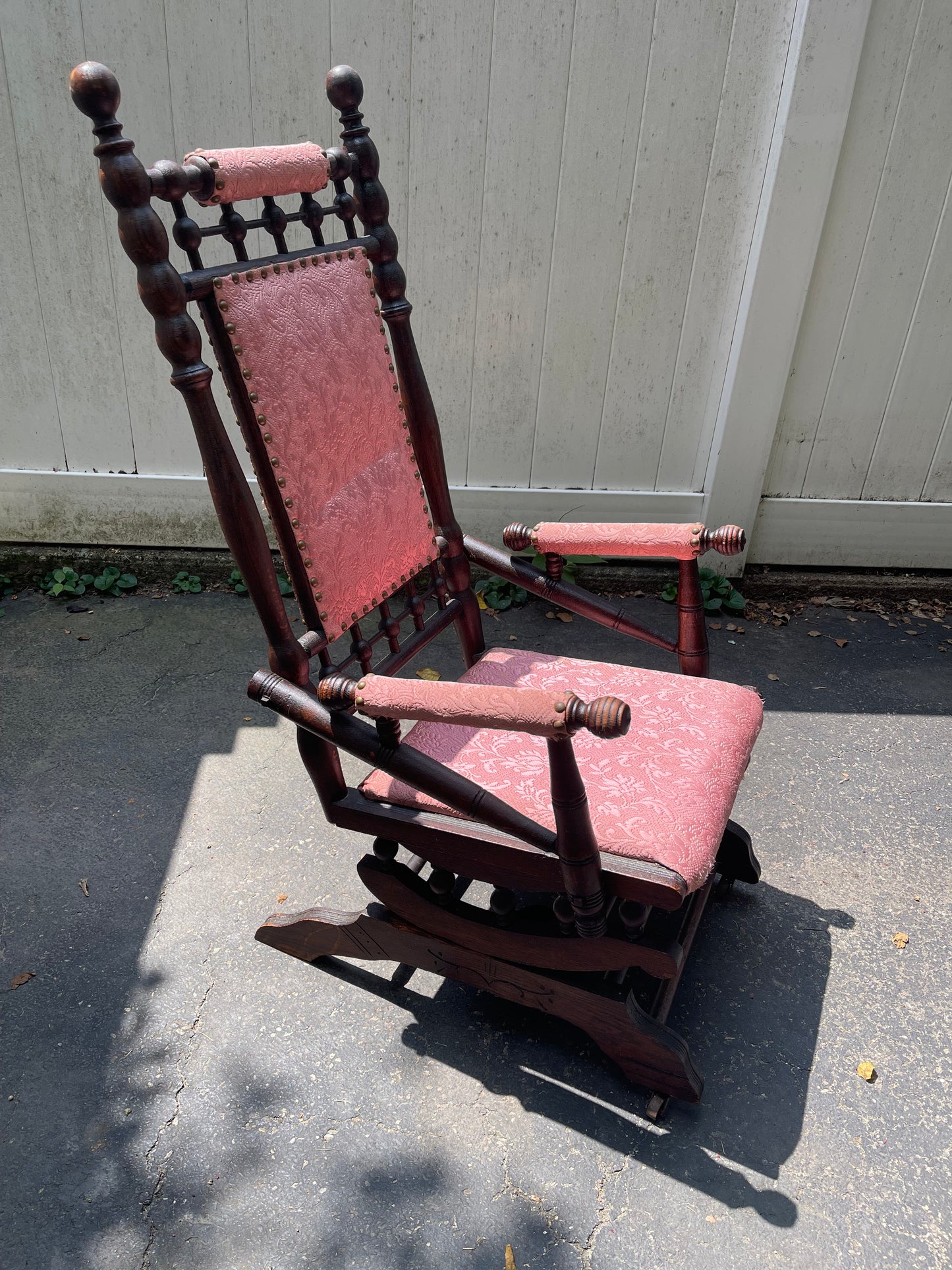 Customizable Antique Victorian Platform Rocker