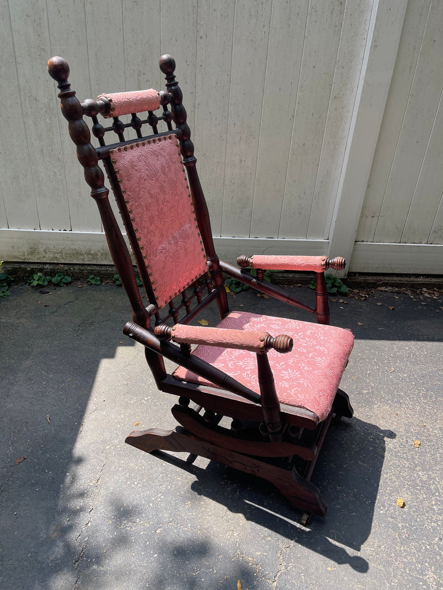 Customizable Antique Victorian Platform Rocker
