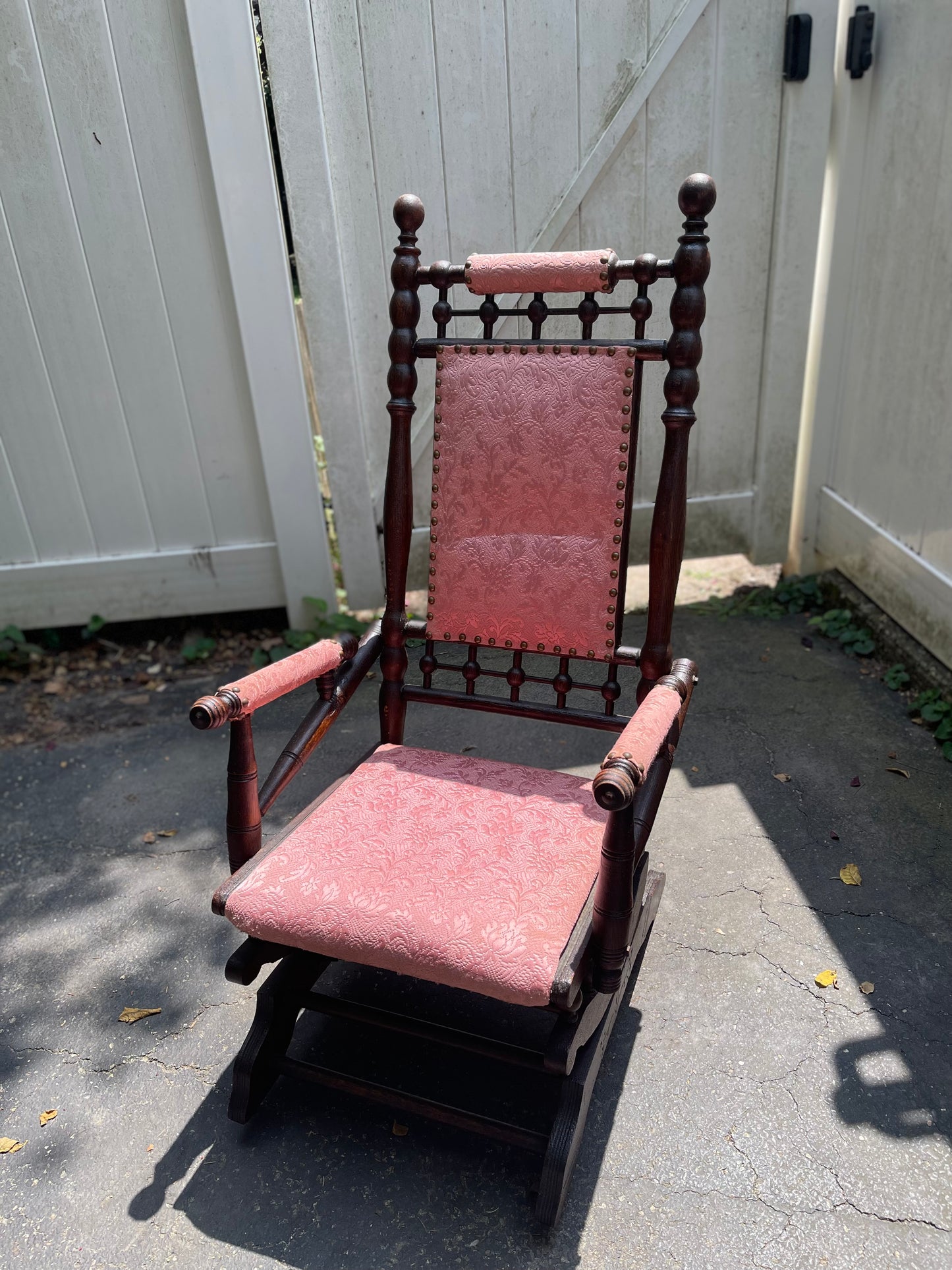 Customizable Antique Victorian Platform Rocker