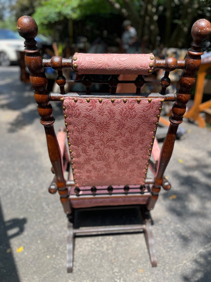 Customizable Antique Victorian Platform Rocker