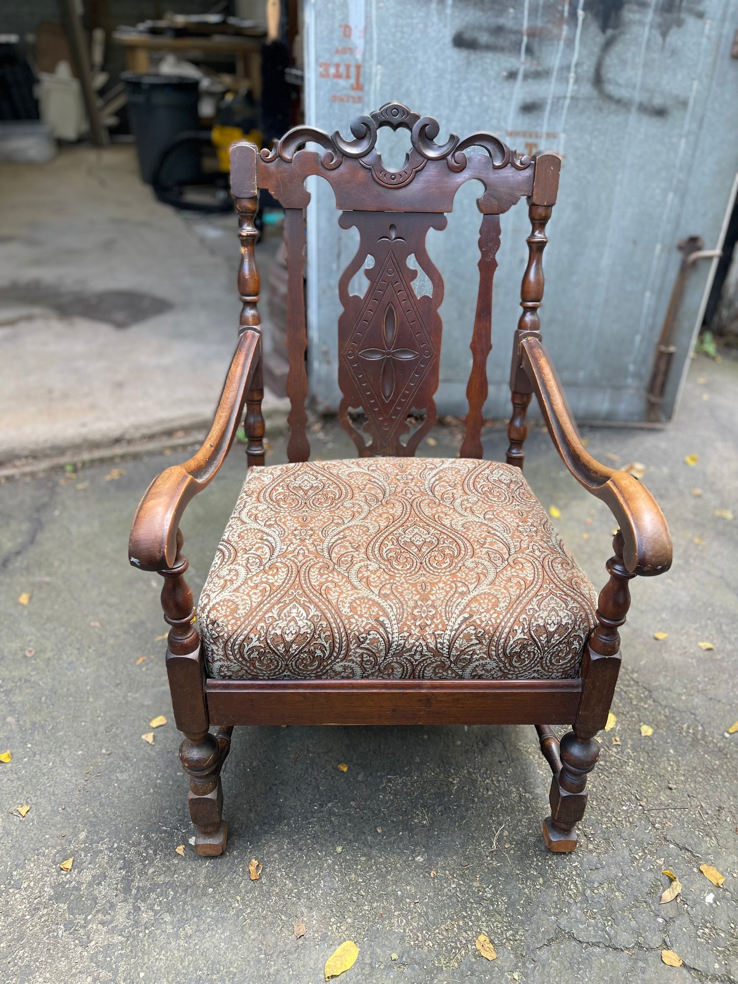 Customizable Chippendale Style Mahogany Armchair