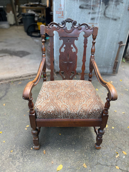 Customizable Chippendale Style Mahogany Armchair
