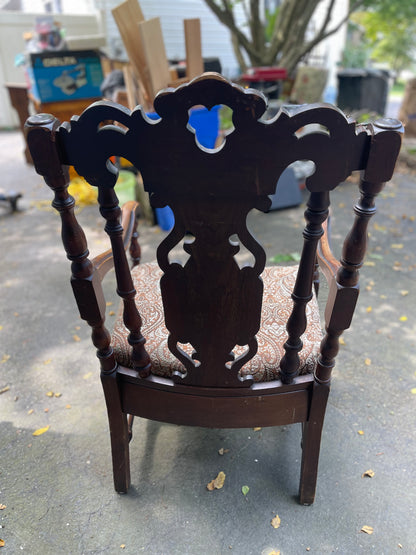 Customizable Chippendale Style Mahogany Armchair