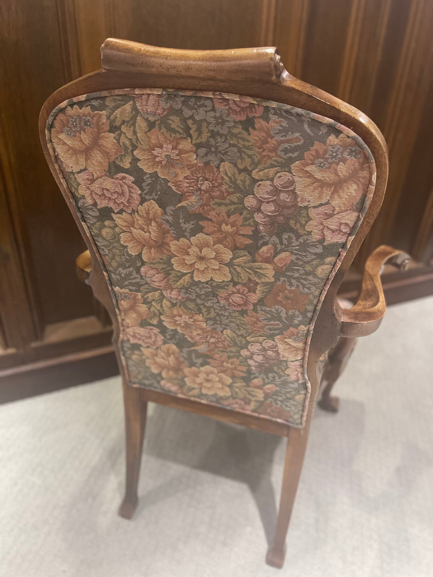 Customizable Bernhardt Queen Anne Style Dining Armchair
