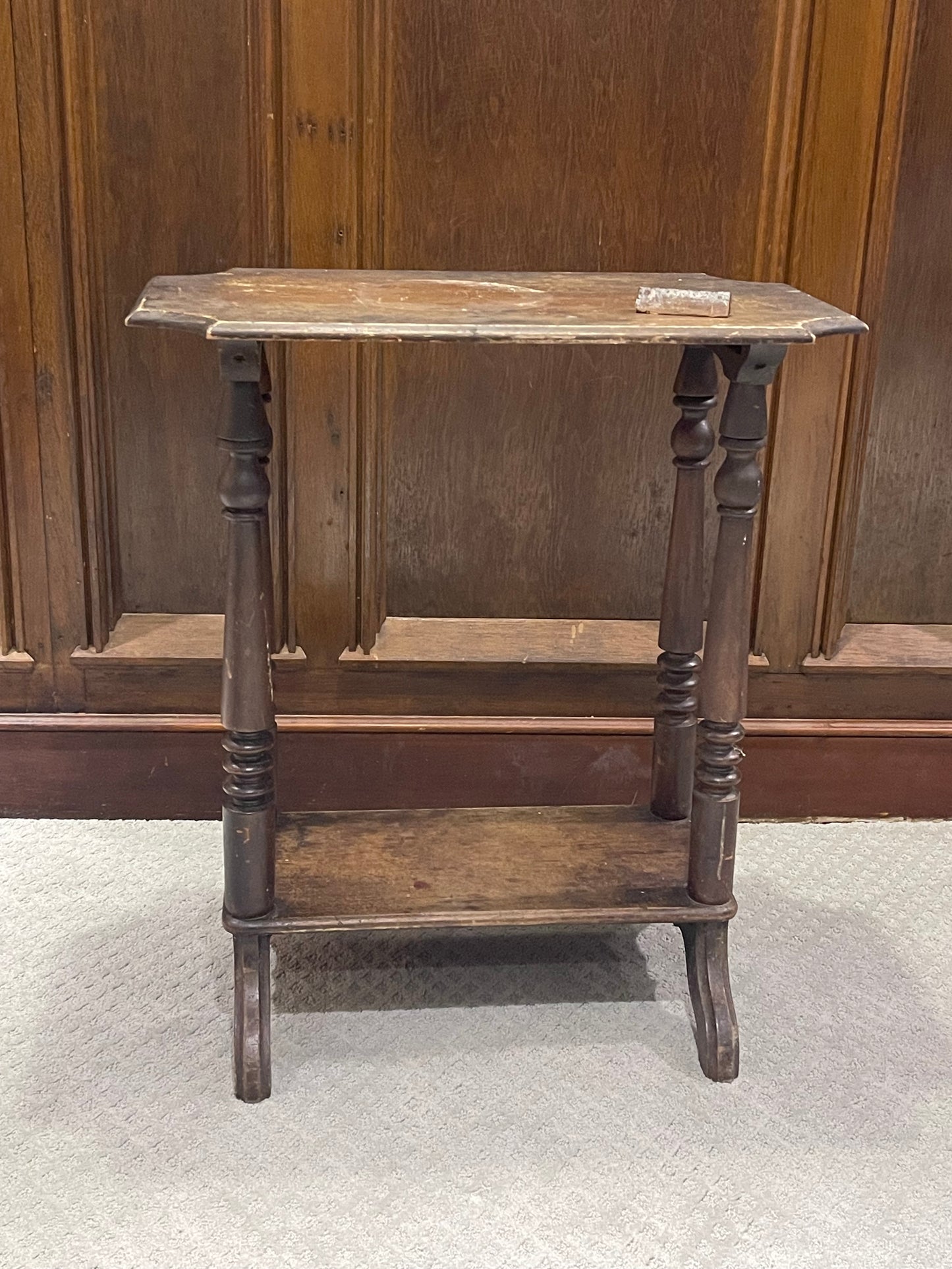 Customizable Victorian Spindle Leg Parlor Table