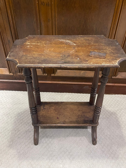 Customizable Victorian Spindle Leg Parlor Table