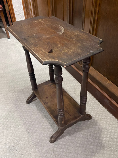 Customizable Victorian Spindle Leg Parlor Table