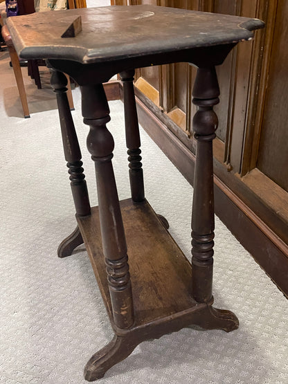 Customizable Victorian Spindle Leg Parlor Table
