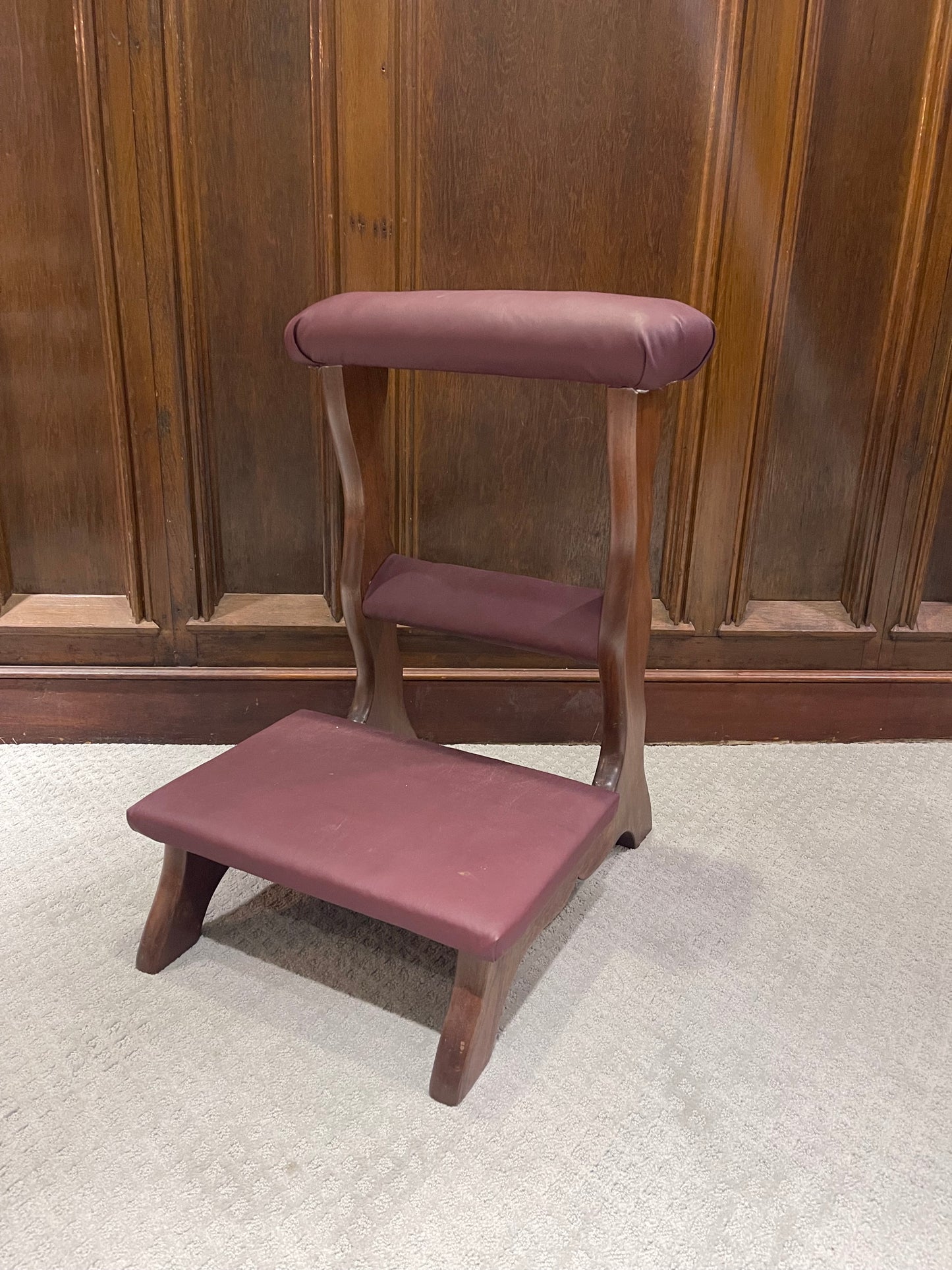 Customizable Vintage Prie-Dieu Prayer Kneeler