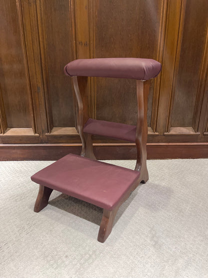 Customizable Vintage Prie-Dieu Prayer Kneeler