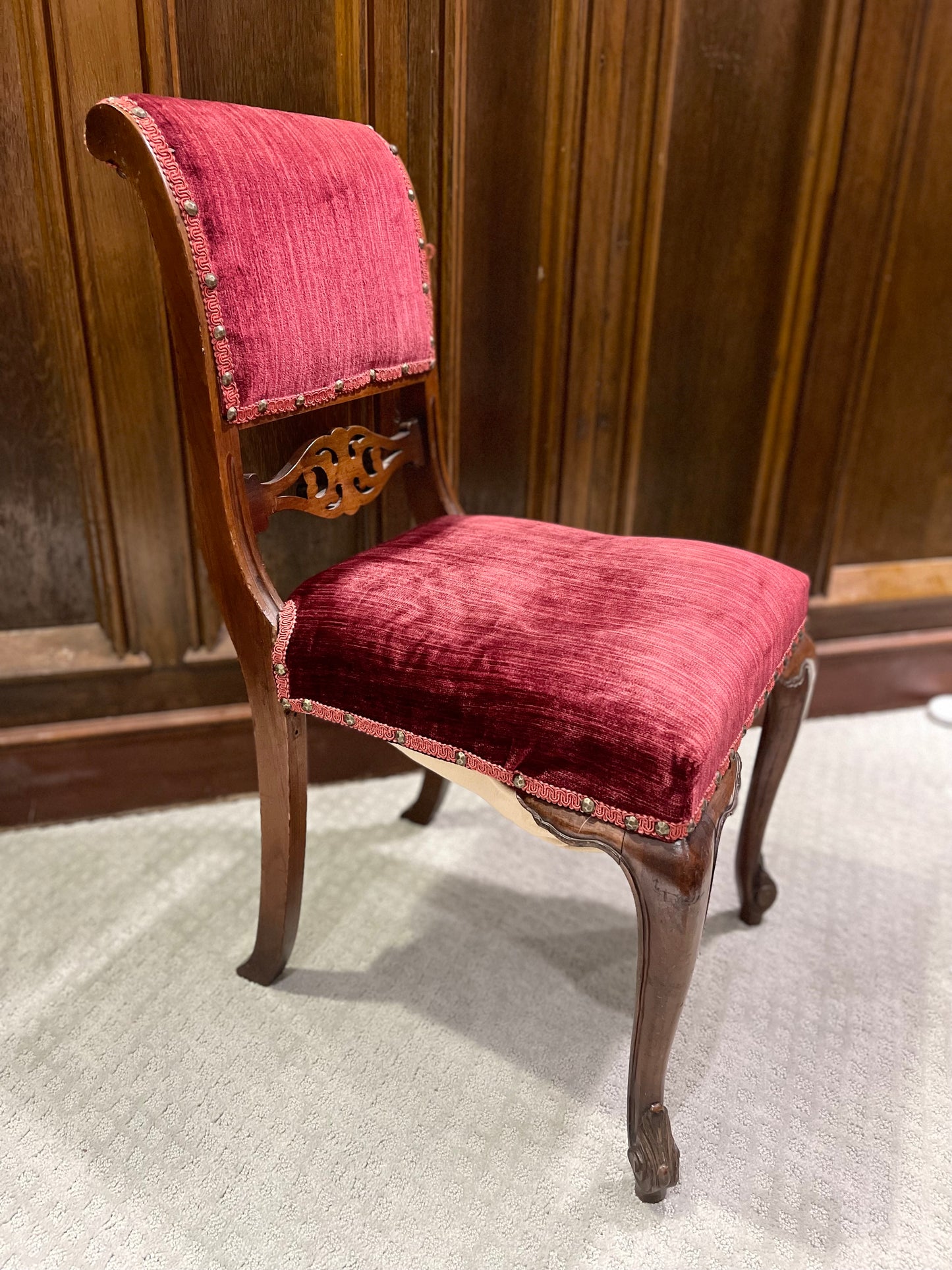 Customizable French Empire Style Klismos Chair