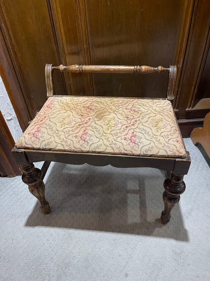 Customizable Victorian Revival Vanity Bench