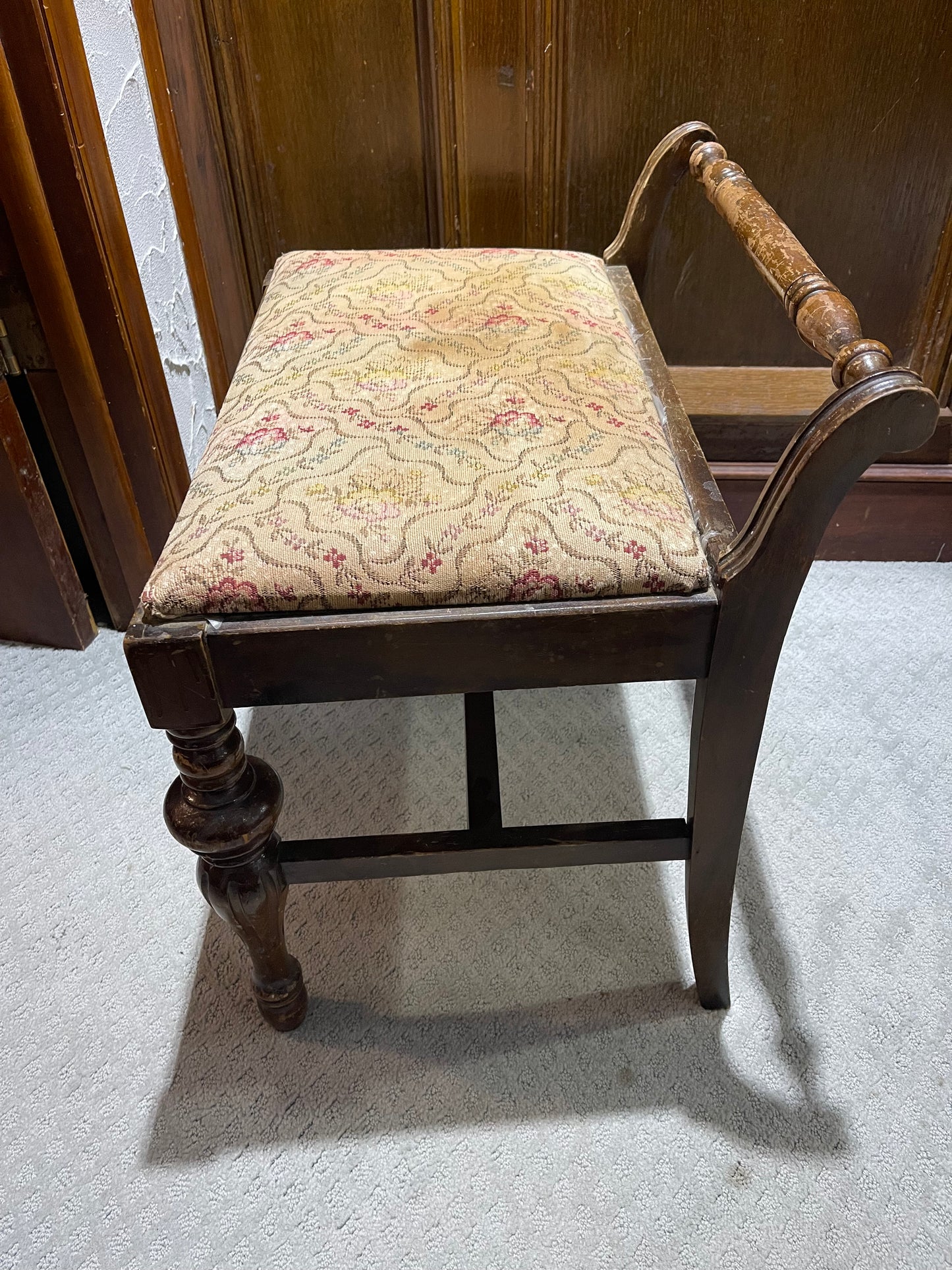 Customizable Victorian Revival Vanity Bench