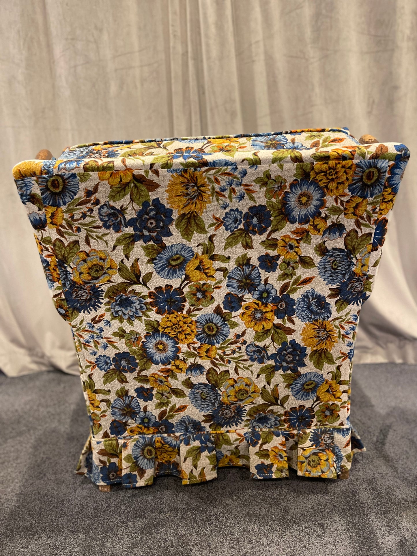 Customizable French Provincial–inspired Wingback Armchair