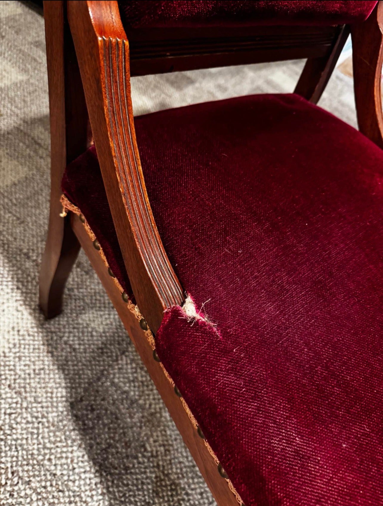 Customizable Antique Victorian Eastlake Parlor Chair