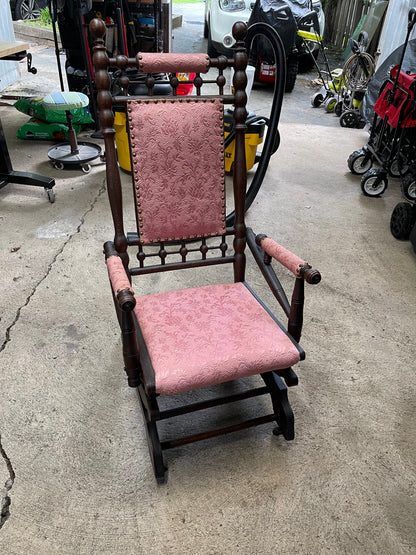 Customizable Antique Victorian Platform Rocker