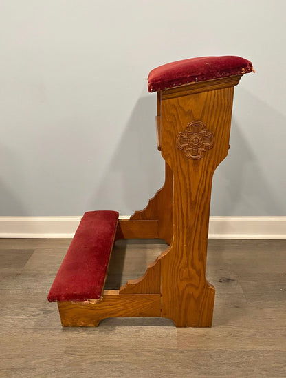 Customizable Antique Oak Prie Dieu