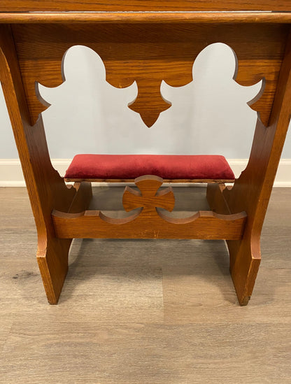 Customizable Antique Oak Prie Dieu
