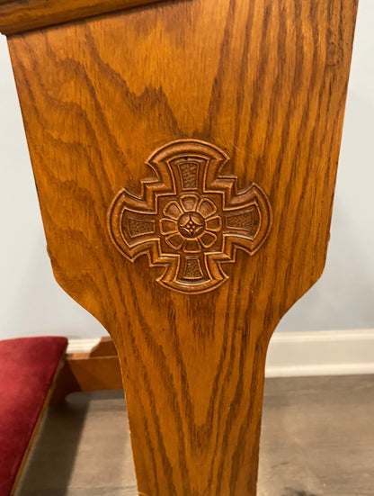 Customizable Antique Oak Prie Dieu