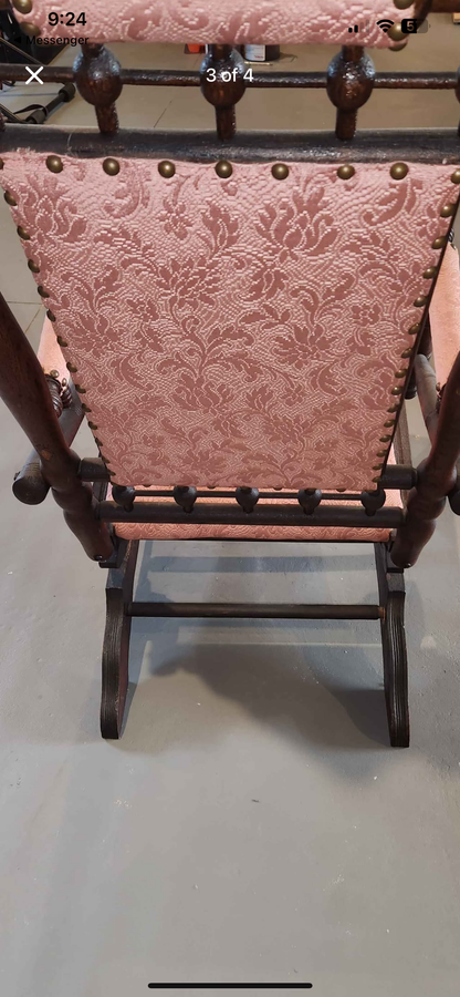 Customizable Antique Victorian Platform Rocker