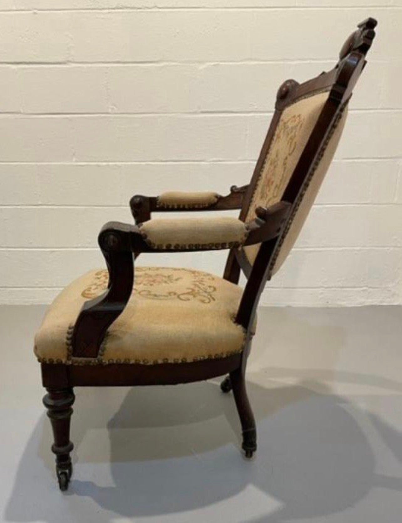 Customizable Pair of Victorian Renaissance Revival Parlor Chairs