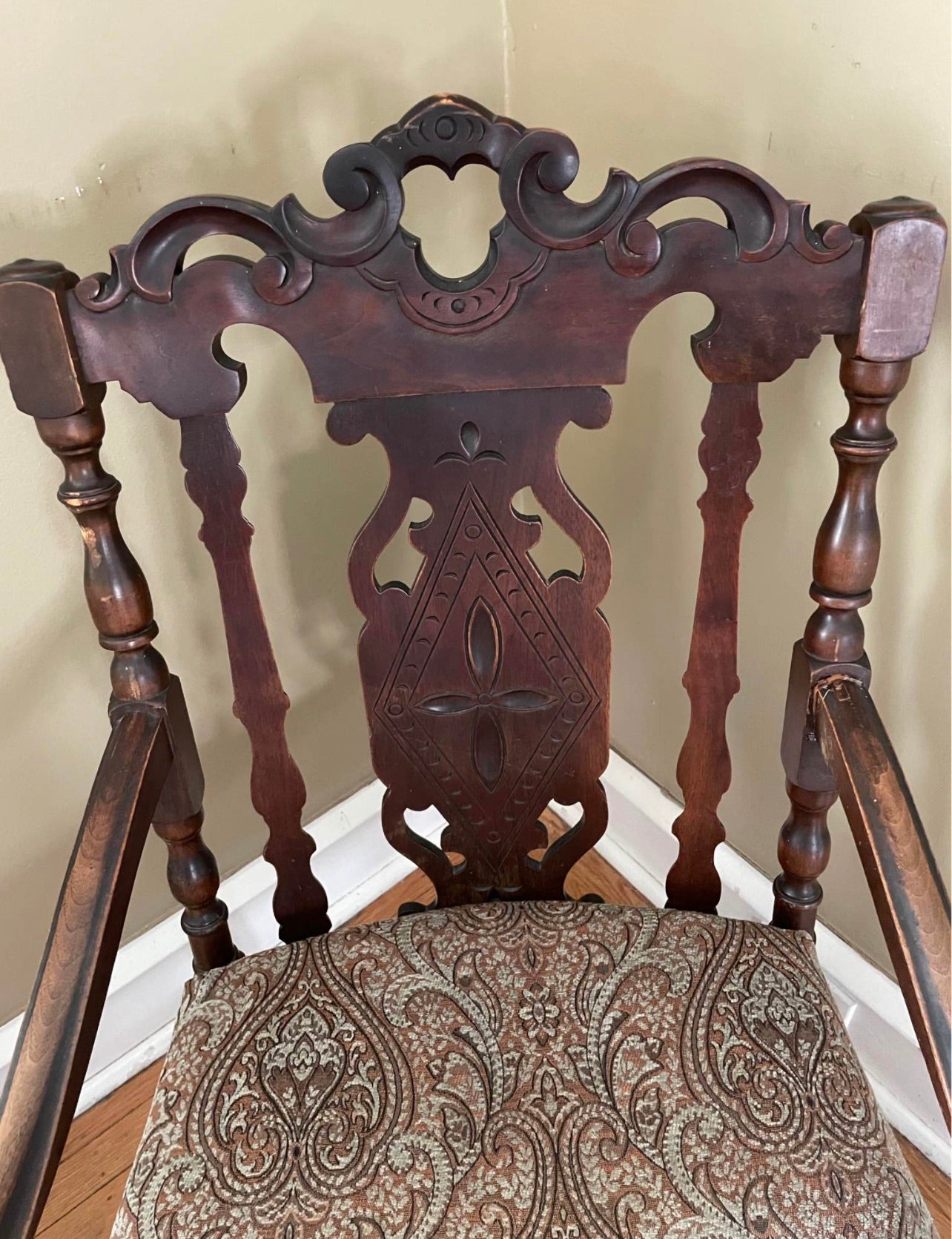 Customizable Chippendale Style Mahogany Armchair