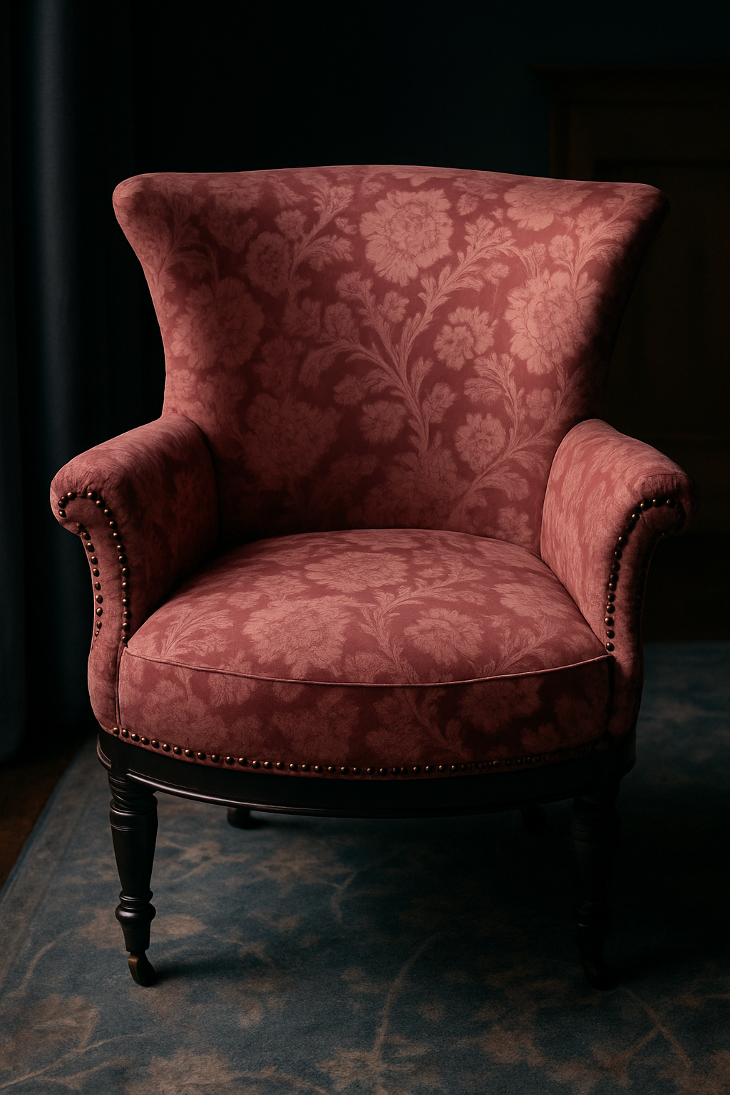 Customizable Victorian Crapaud Chair