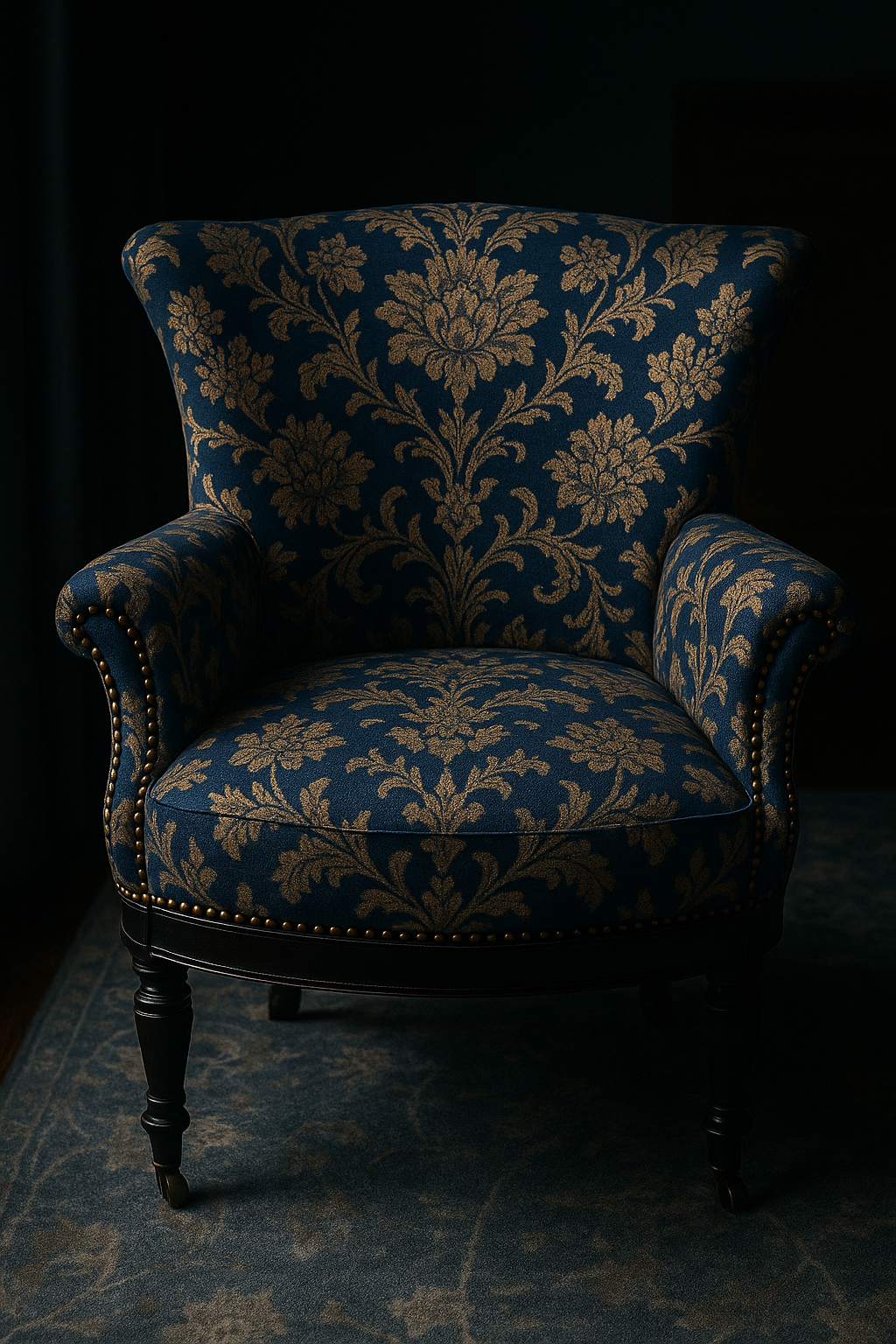 Customizable Victorian Crapaud Chair